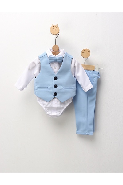 MiniKids Costumas elegant Ares, alb-blue