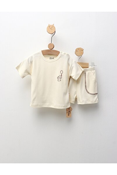 MiniKids Set de vara, Elefantel cu Balon, ecru