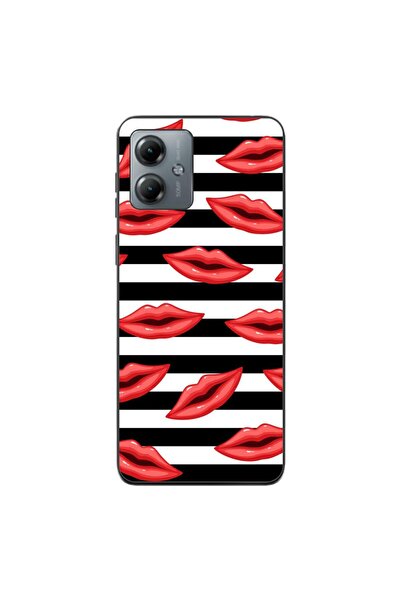 OEM Калъф, съвместим с Motorola Moto G14, силиконов гел TPU, с шарка на райет...