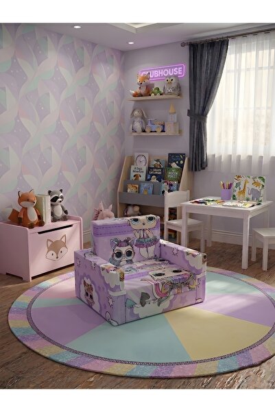 LENSA HOME Çocuk Koltuğu Komple Sünger Katlanabilir Yataklı Minder Yatak (0-4...