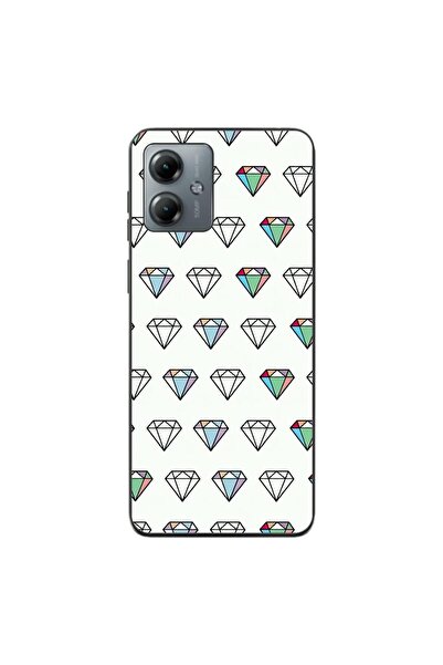 OEM Husa compatibila cu Motorola Moto G14 Silicon Gel Tpu Model Diamonds Patt...