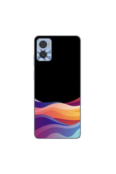 OEM Husa compatibila cu Motorola Moto E22, E22i Silicon Gel Tpu Model Neon Waves