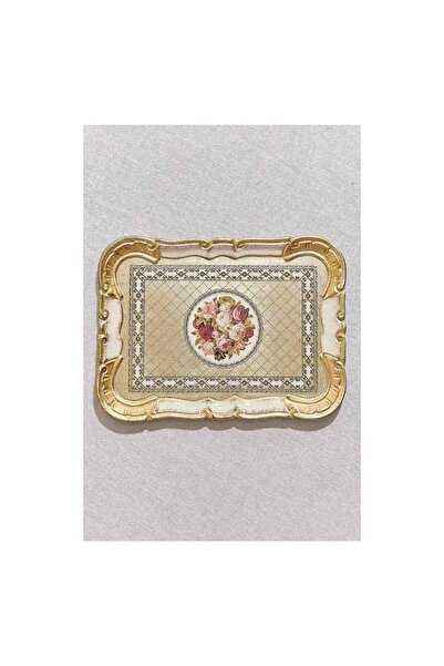 Paşabahçe Rose Patterned Boutique Presentation Tray Gift Dowry Box 21X29 cm