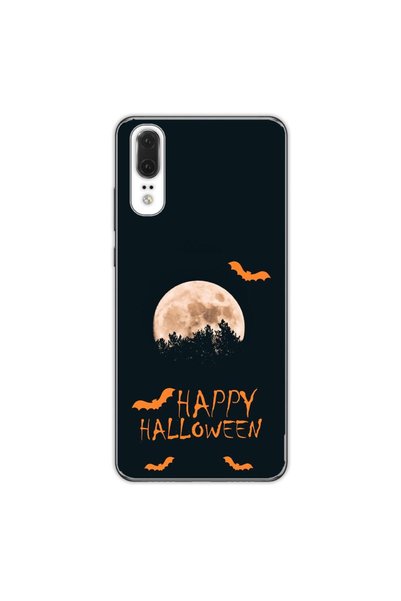 OEM Калъф за Huawei P20 от силиконов гел TPU с десен  "Честит Хелоуин Пълнолу...
