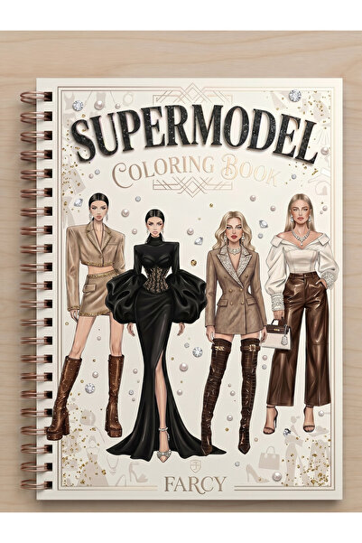 FARCY SuperModel Büyük Boy Boyama Kitabı