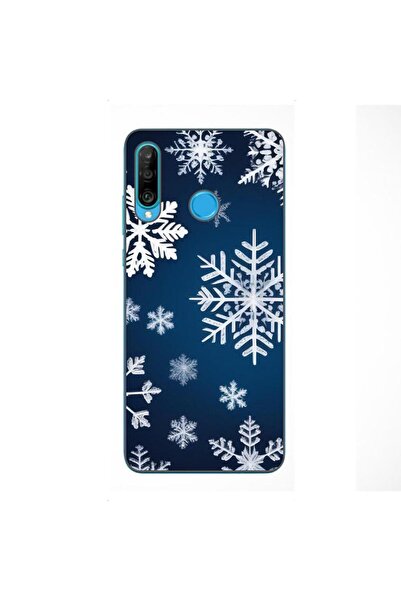 OEM Husa compatibila cu Huawei P30 Lite Silicon Gel Tpu Model Fulgi de Nea