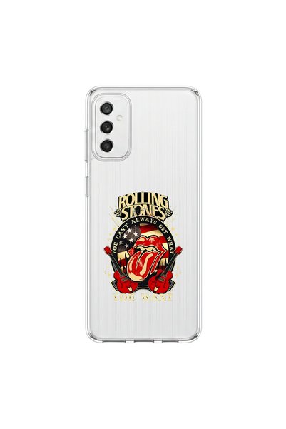 PPKin Samsung Galaxy M52 Compatible Metal 15 Design Transparent Case