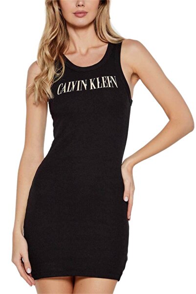Calvin Klein Γυναικείο Varsity Φόρεμα Μαύρο J20J225577-BEH