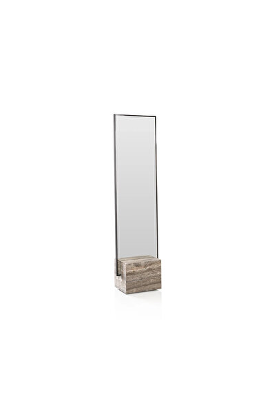Midas Furniture METAL AND MIRROR FLOOR MIRROR 48X30X155 CM GREY