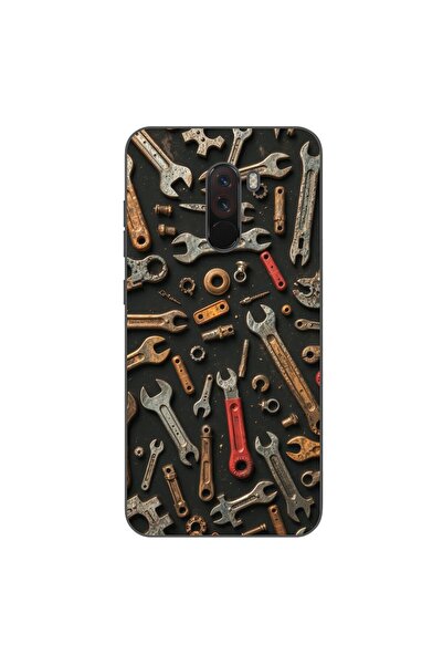 OEM Θήκη συμβατή με Xiaomi Pocophone F1 από σιλικόνη gel TPU με σχέδιο μηχανι...