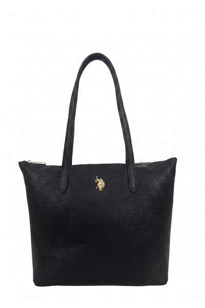 U.S. Polo Assn. Τσάντα tote, μαύρη, με λογότυπο, για γυναίκες