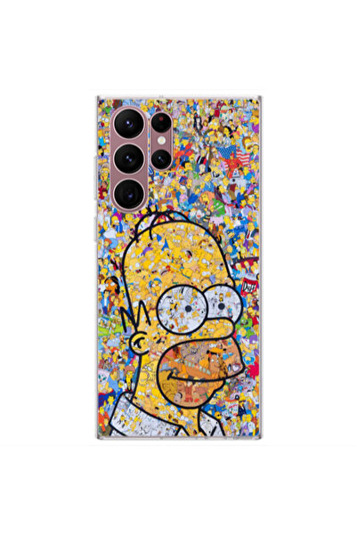 Other Samsung S22 Ultra Simpsons Transparent Silicone TPU Θήκη