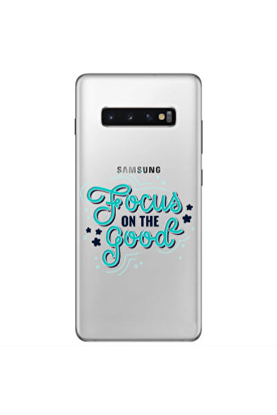 Other Samsung S10 Plus Focus On The Good Transparent Silicone TPU Θήκη