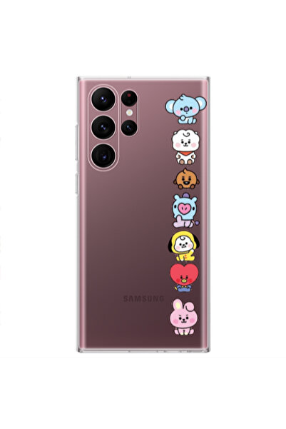 Other Samsung S22 Ultra Lovely animals Transparent Silicone TPU Θήκη