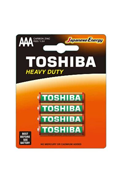 Toshiba Set of 4 non-alkaline R3 blister batteries