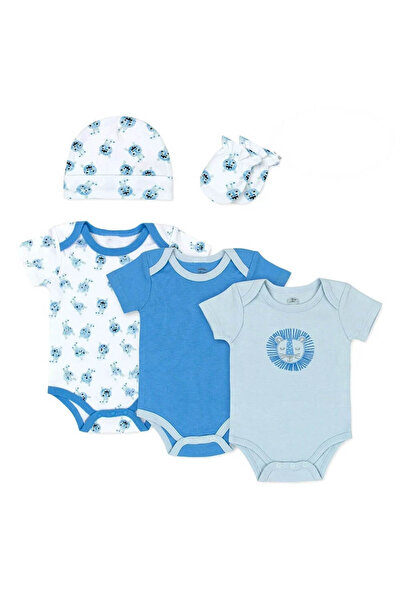 Mother's Choice Set cadou de bumbac pentru băieți, 5 piese, Leu și Monstru, 3...