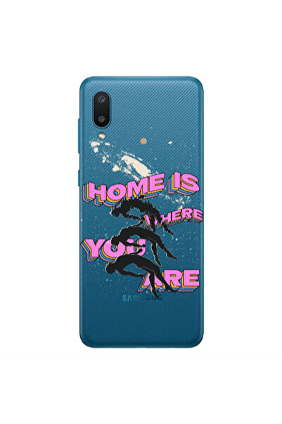 Other Samsung A02 Home Is Where Transparent Silicone TPU Θήκη