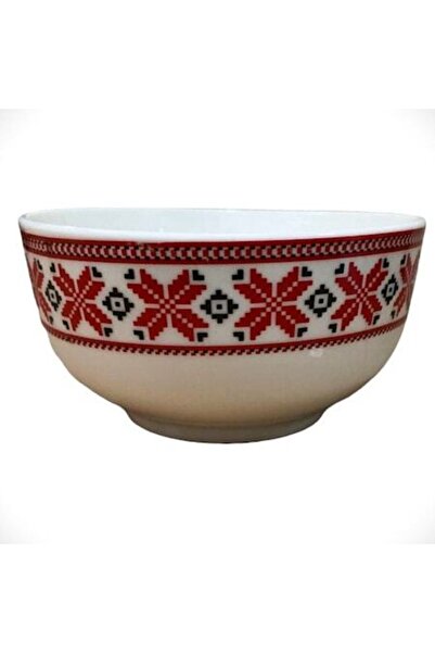 OEM Traditional Red Ceramic Bowl, 14x7cm
