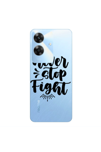 Other Realme Note 60 Never stop fight Transparent Silicone TPU Θήκη