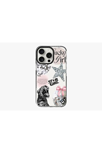Noir İphone 14 Pro Uyumlu Desenli İmpact Kılıf Kapak