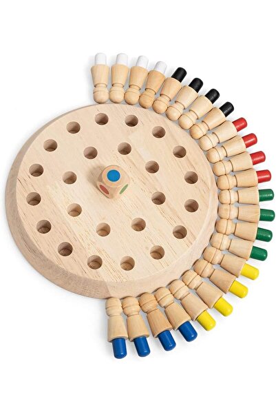 NO BRAND Wooden Memory Chess Game Educational Training Toy
