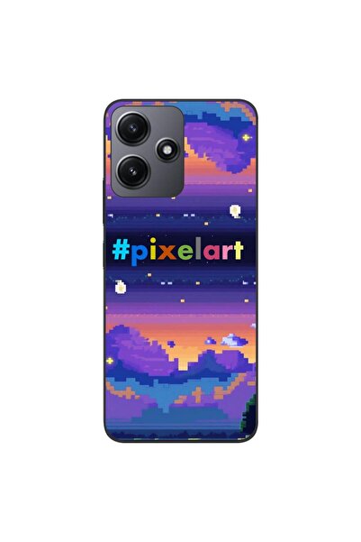 OEM Husa compatibila cu Xiaomi Redmi 12 5G Silicon Gel Tpu Model Pixel Art Pe...