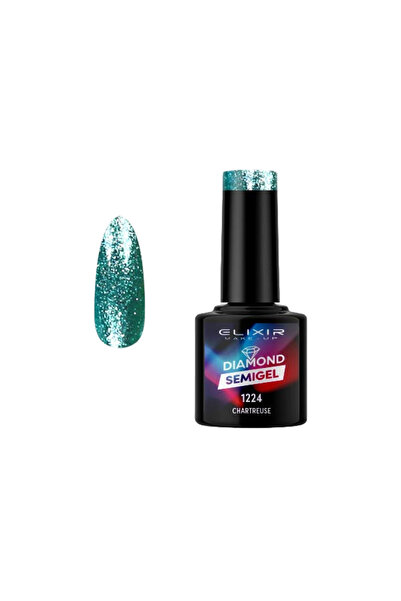 Elixir LASER DIAMOND SEMI GEL (ΗΜΙΜΟΝΙΜΟ ΒΕΡΝΙΚΙ) -1224 (CHARTREUSE) 8ML