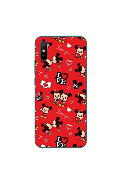 OEM Husa compatibila cu Xiaomi Redmi 9A Silicon Gel Tpu Model Mickey Love Pat...