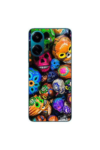 OEM Θήκη συμβατή με Xiaomi Redmi 13C 4G Σιλικόνης TPU με σχέδιο Πολύχρωμα Κρα...