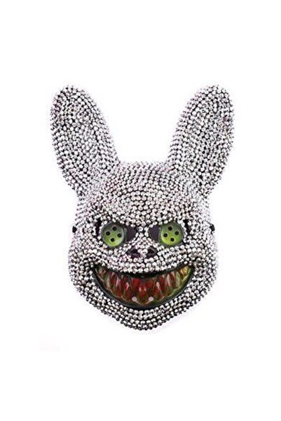 Fun Fashion Αξεσουάρ Χάλογουιν Μάσκα τρόμου κουνελιού με στρας 2χρ