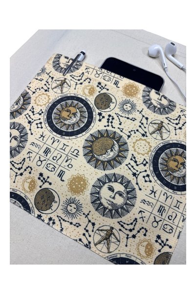 Smyrna Tote Bag with Pockets, Casual Tote Bag, Beach Bag, 100% Cotton Thick Ribs Fabric, Shoulder Bag