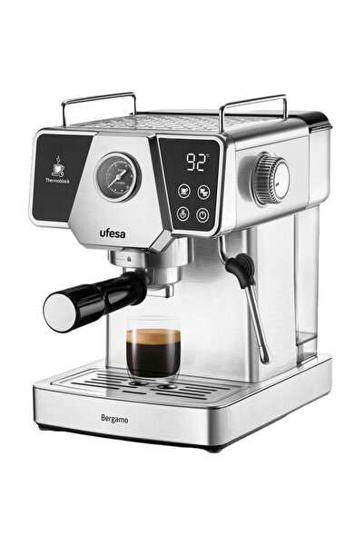 Ufesa Bergamo manual espresso machine, 20 bar, 1350 W, capacity 1.8 l, Silver