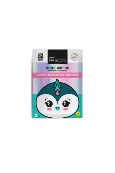 IDC Institute VEGAN CUTE ANIMALS ANIMATED PENGUIN ΜΑΣΚΑ ΠΡΟΣΩΠΟΥ ΓΙΑ ΘΡΕΨΗ 25GR
