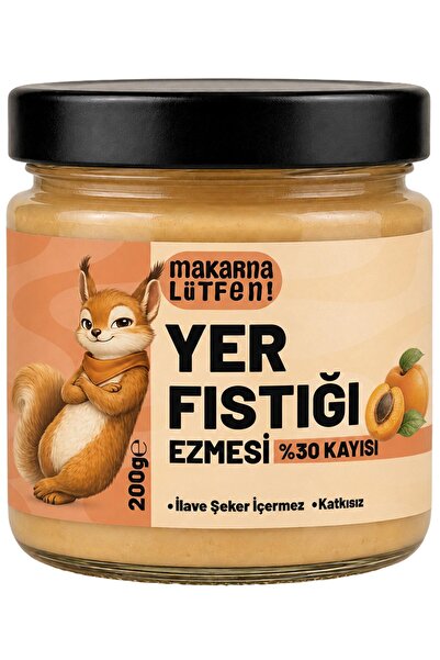 Makarna Lütfen Kayısılı Yer Fıstığı Ezmesi 200 g (%30 Gün Kurusu K.)