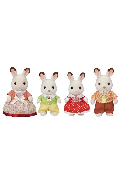 SYLVANIAN FAMILIES Çikolata Kulaklı Tavşan Ailesi Figür Seti 4'lü Aile 5655