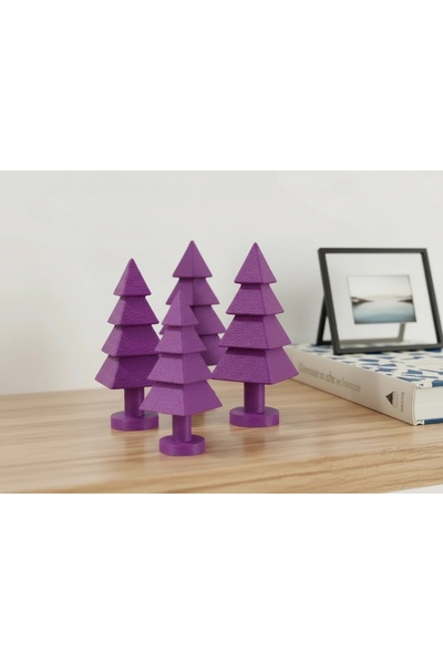 OEM Set 3 Figurine Decorative Minimaliste Stil Copac Obiect Decorativ Interio...