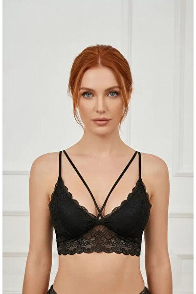 TTT Women's Black Lace Bustier – Modern and Stylish Design
