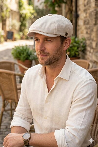 Hat Town Linen 8-Piece Peaky Blinders Model Newsboy Cap Hat