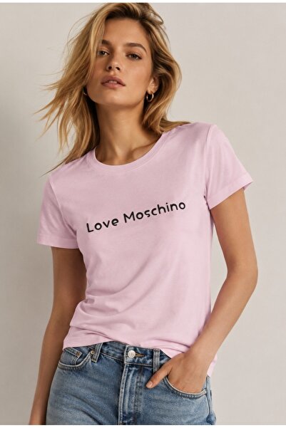 Love Moschino Slim Fit T-Shirt Women Stretch Cotton