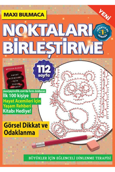 Maxi Yayıncılık Maxi Bulmaca Noktaları Birleştirme 30 / Bertan Kodamanoğlu / / 9772717869904