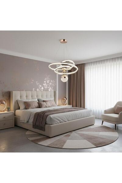 Elizim Home Lighting Alara Lüx Kalite Gold Ledli Sarkıt Avize
