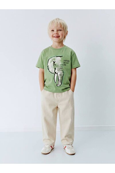 Laciel Prs Laciel Paris Elephant Kids Green Tshirt