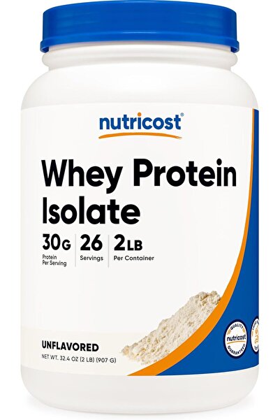 Nutricost Isolate Whey Protein Powder (2 Pound, Unflavored)