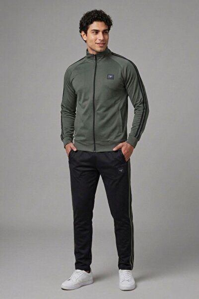 LFSPORT Yeni Sezon Erkek Biyeli Eşofman Takımı, Haki