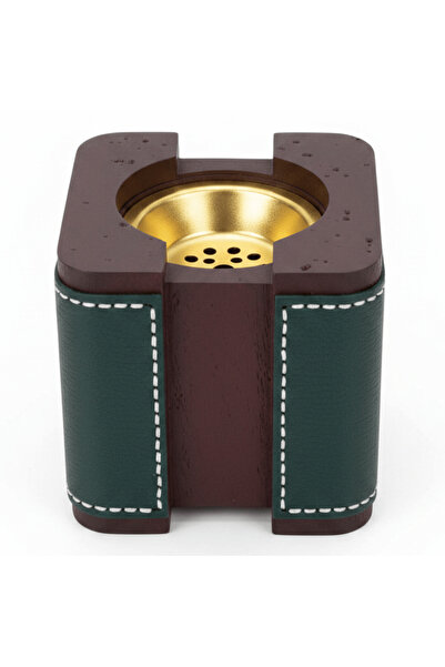 AKDC Green & Brown Chalk Incense Burner| 10×10 cm