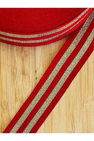 Lorin hobi Narrow Woven Glittery Raschel Decorative Ribbon Width: 3 cm Length...
