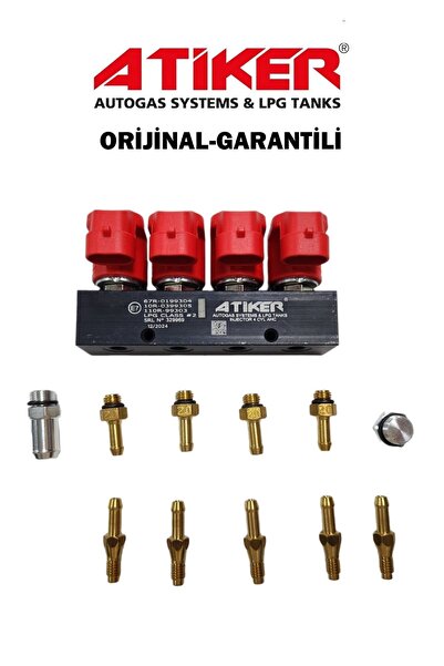 ATİKER 4 SİLİNDİR ENJEKTÖR 3 ohm 12.2024 ÜRETİM TARİHLİ