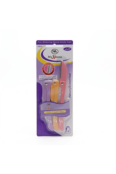 MAXDONA Shaving Razors for Face and Body, Multi-Colored, 3 Pieces. from Maxdonna