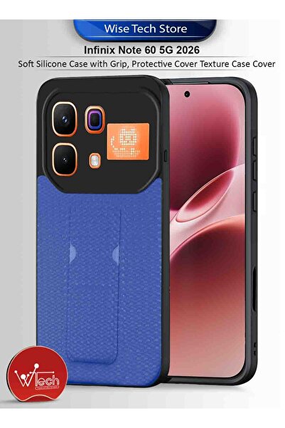 Wtech Infinix Note 60 5G 2026 Soft Silicone Case with Grip, Protective Cover ...