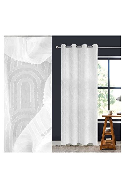 OEM Inele pentru galerie perdea, Textil, Alb, 140 x 260, fixare cârlige